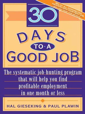 cover image of Thirty Days to a Good Job